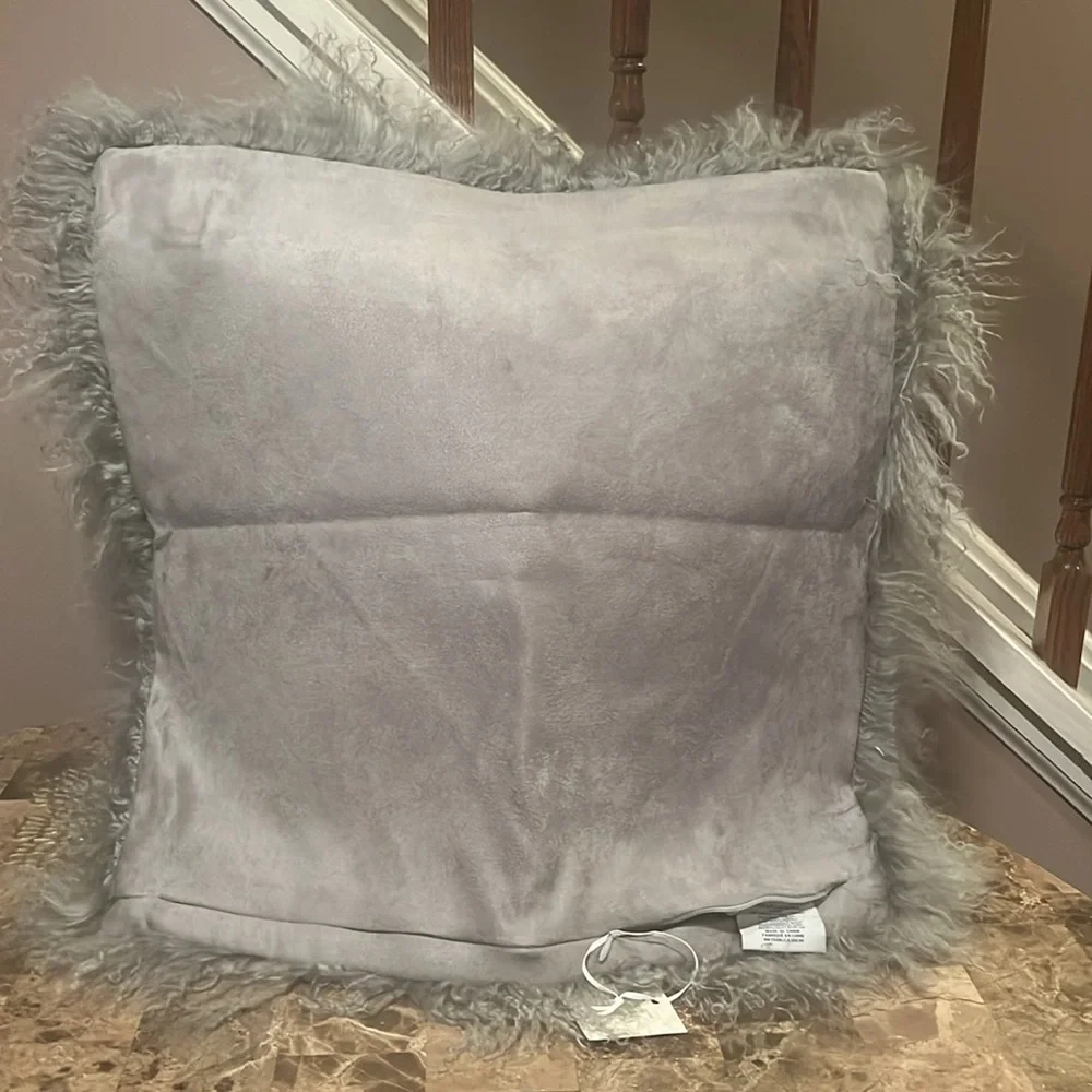 Williams Sonoma Lamb Fur Pillow Cover